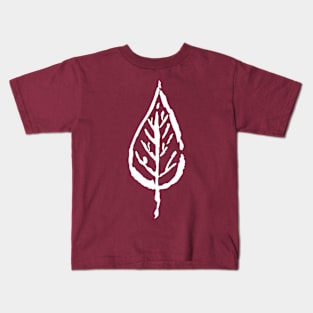 Leaf - Minimal Ink Drawing Kids T-Shirt